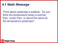 4'1 Math Message PowerPoint PPT Presentation