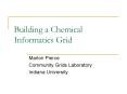 Building a Chemical Informatics Grid PowerPoint PPT Presentation