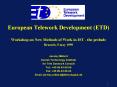 European Telework Development ETD PowerPoint PPT Presentation