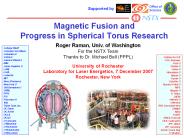 Magnetic Fusion and Progress in Spherical Torus Research