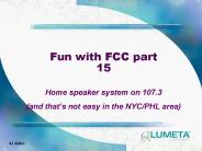 Fun with FCC part 15