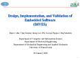 Design, Implementation, and Validation of Embedded Software (DIVES) PowerPoint PPT Presentation