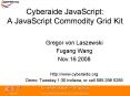 Cyberaide JavaScript: A JavaScript Commodity Grid Kit PowerPoint PPT Presentation