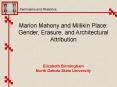 Marion Mahony and Millikin Place: PowerPoint PPT Presentation