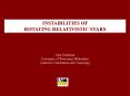 INSTABILITIES OF ROTATING RELATIVISTIC STARS PowerPoint PPT Presentation