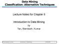 Data Mining Classification: Alternative Techniques PowerPoint PPT Presentation