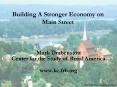 Building A Stronger Economy on Main Street PowerPoint PPT Presentation