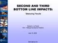 SECOND AND THIRD BOTTOM LINE IMPACTS: PowerPoint PPT Presentation