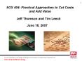 SOX 404: Practical Approaches to Cut Costs PowerPoint PPT Presentation