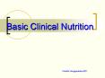 Basic Clinical Nutrition PowerPoint PPT Presentation