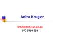 Anita Kruger PowerPoint PPT Presentation