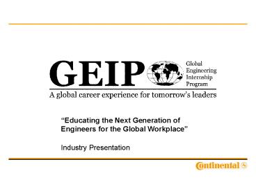 Continental PowerPoint Vorlage Farbe