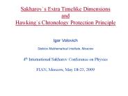 Sakharov`s Extra Timelike Dimensions