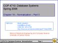 COP 4710: Database Systems PowerPoint PPT Presentation
