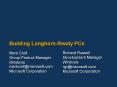 Building LonghornReady PCs PowerPoint PPT Presentation