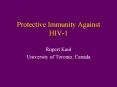 Protective Immunity Against HIV1 PowerPoint PPT Presentation