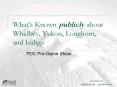 Whats Known about Whidbey, Yukon, Longhorn, and Indigo PowerPoint PPT Presentation