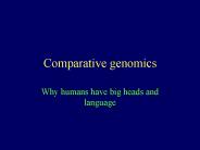 Comparative genomics