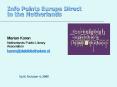 Info Points Europe Direct in the Netherlands PowerPoint PPT Presentation