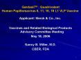 GardasilTM : Quadrivalent Human Papillomavirus 6, 11, 16, 18 L1 VLP Vaccine Applicant: Merck PowerPoint PPT Presentation