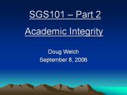 Academic Integrity