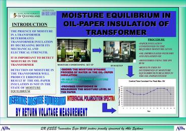 MOISTURE EQUILIBRIUM IN OILPAPER INSULATION OF TRANSFORMER