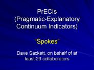 PrECIs (Pragmatic-Explanatory Continuum Indicators) 