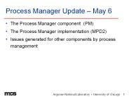 Process Manager Update 