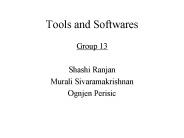 Tools and Softwares