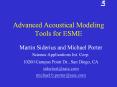 Advanced Acoustical Modeling Tools for ESME PowerPoint PPT Presentation