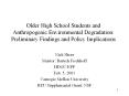 Older High School Students and Anthropogenic Environmental Degradation: Preliminary Findings and Pol PowerPoint PPT Presentation