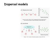 Dispersal models