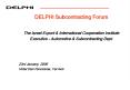 DELPHI Subcontracting Forum PowerPoint PPT Presentation