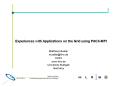 Experiences with Applications on the Grid using PACX-MPI PowerPoint PPT Presentation