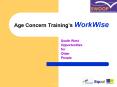 Age Concern Trainings WorkWise PowerPoint PPT Presentation