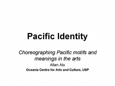 Pacific Identity