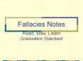 Fallacies Notes PowerPoint PPT Presentation