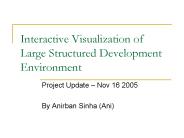 Interactive Visualization of Large Structured Development Environment