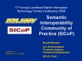 Semantic Interoperability Community of Practice SICoP PowerPoint PPT Presentation