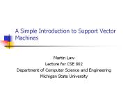 A Simple Introduction to Support Vector Machines