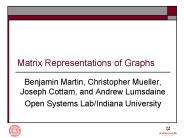 Matrix Representations of Graphs
