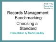 Records Management Benchmarking: PowerPoint PPT Presentation
