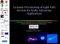 Dynamic Provisioning of Light Path Services for Radio Astronomy Applications PowerPoint PPT Presentation