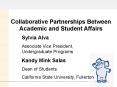 Collaborative Partnerships Between Academic and Student Affairs PowerPoint PPT Presentation