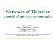 Networks of Tinkerers: a model of open-source innovation