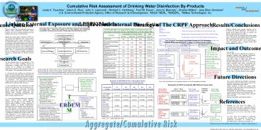 Cumulative Risk Assessment of Drinking Water Disinfection ByProducts