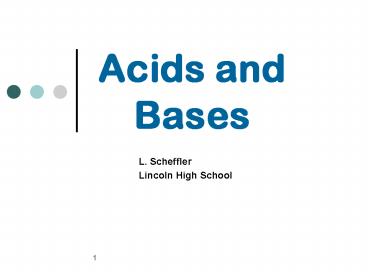 Acids and Bases