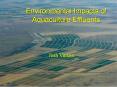 Environmental Impacts of Aquaculture Effluents PowerPoint PPT Presentation