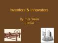 Inventors PowerPoint PPT Presentation