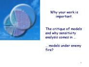 Why your work is important.